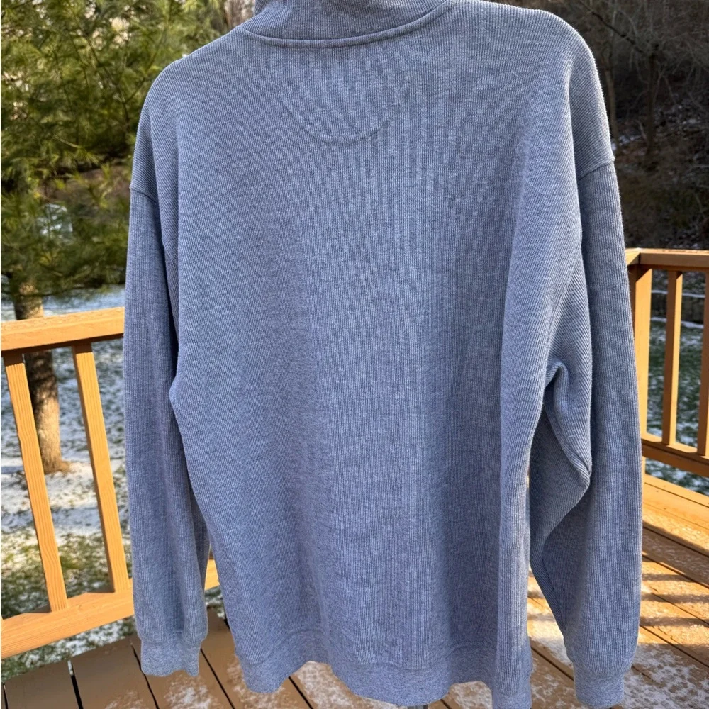 Men’s Big Dog Gray Half-Zip Long Sleeve Men's Sweater Size Medium